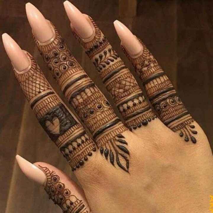 Pakistani Finger Mehndi Design