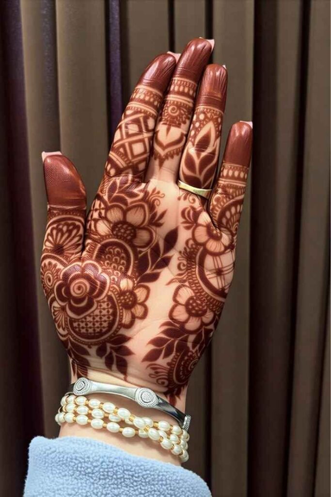 Rose Pakistani Mehandi Design