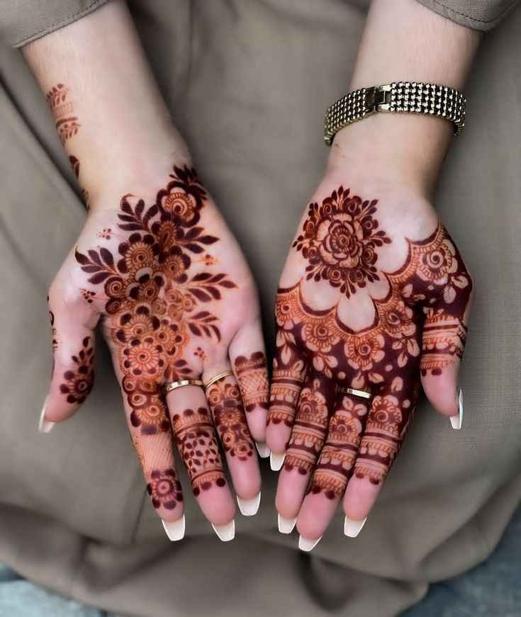 Rose Pakistani Mehandi Design
