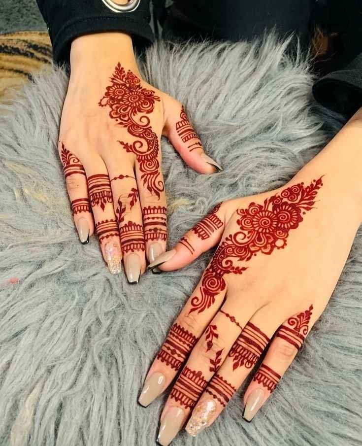 Back Side Pakistani Mehndi Designs