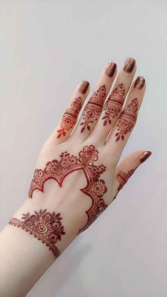 Pakistani Mehndi Design Back Hand Simple And Beautiful X