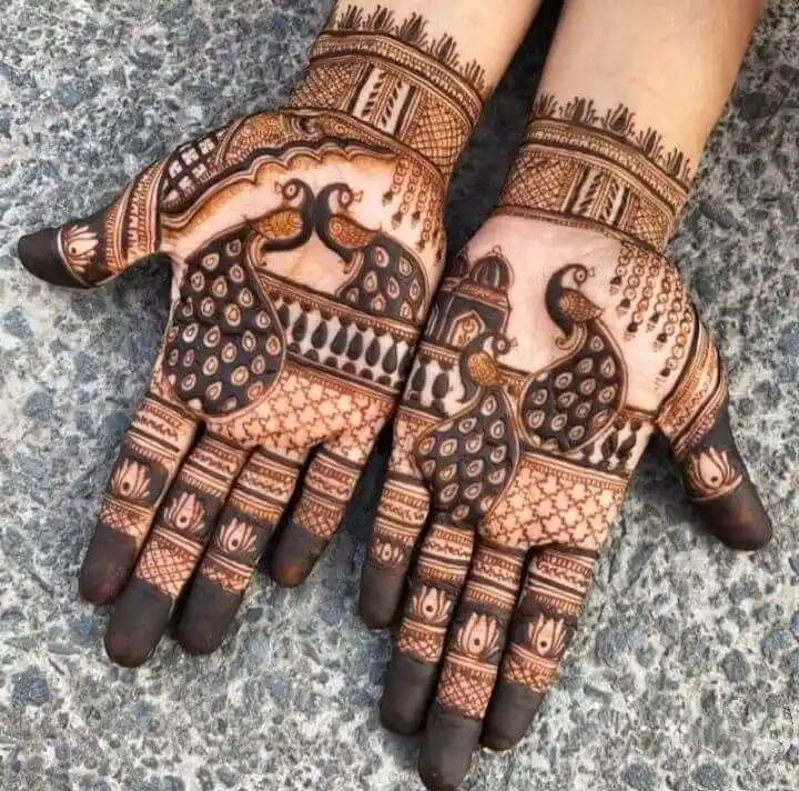 Front Full Hand Mehndi Design