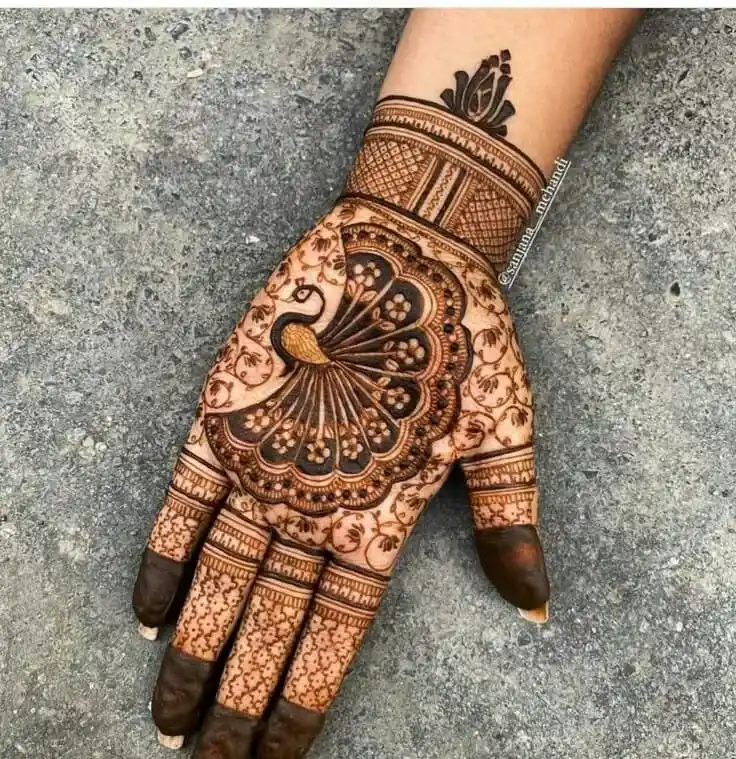 Front Full Hand Mehndi Design