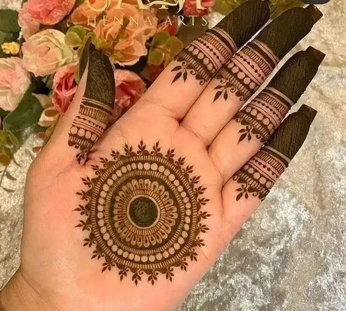 Front Full Hand Mehndi Design