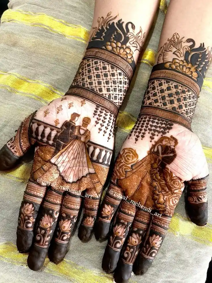 Front Full Hand Mehndi Design