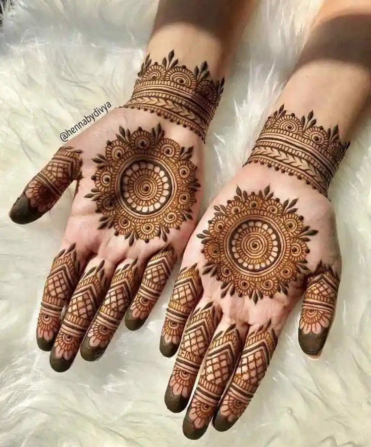 Front Full Hand Mehndi Design