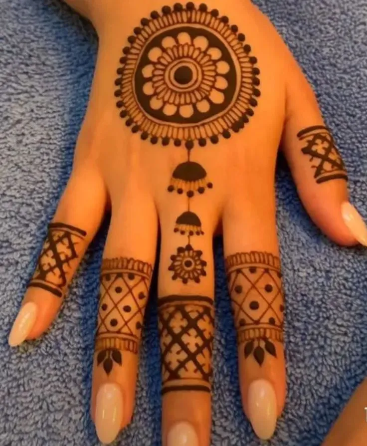 Front Full Hand Mehndi Design