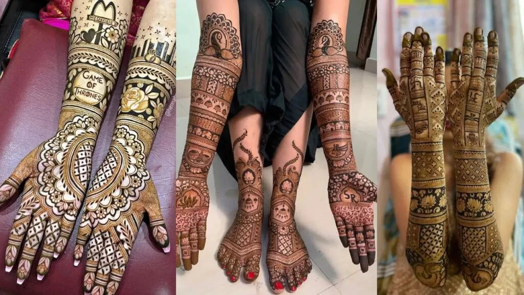 Front Full Hand Mehndi Design