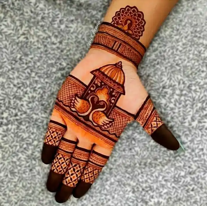 Front Full Hand Mehndi Design