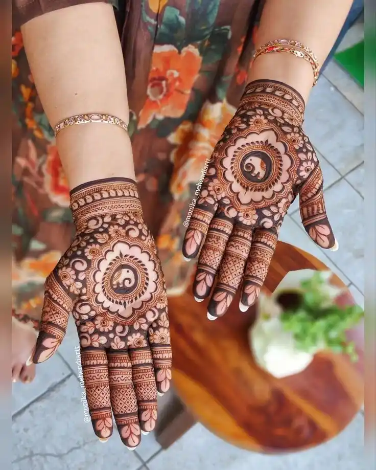 Front Full Hand Mehndi Design