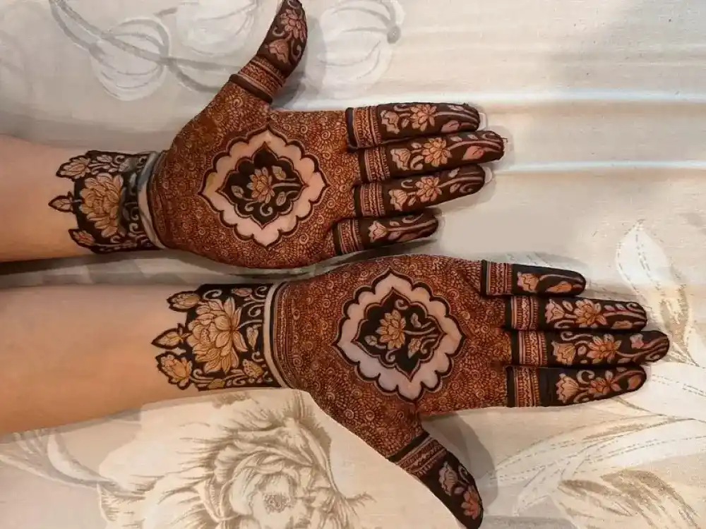 Front Full Hand Mehndi Design