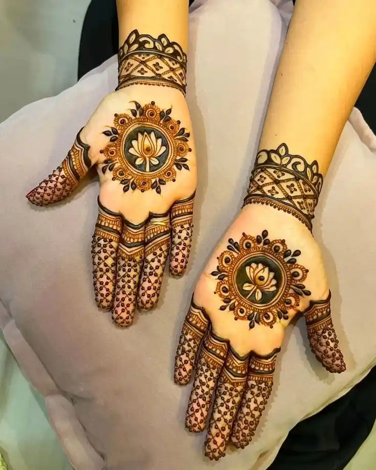 Front Full Hand Mehndi Design