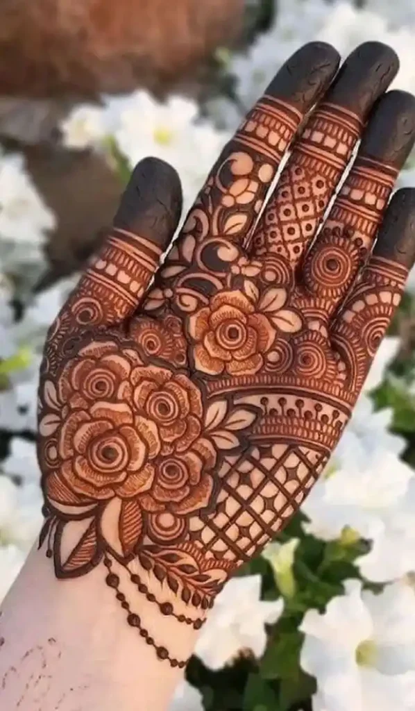 Front Full Hand Mehndi Design