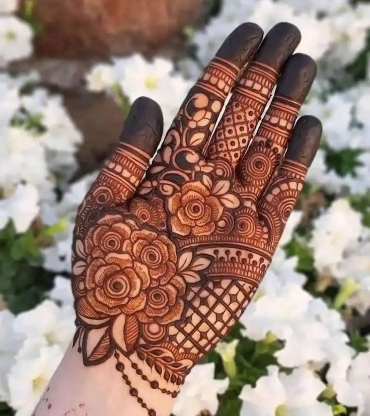 Front Full Hand Mehndi Design
