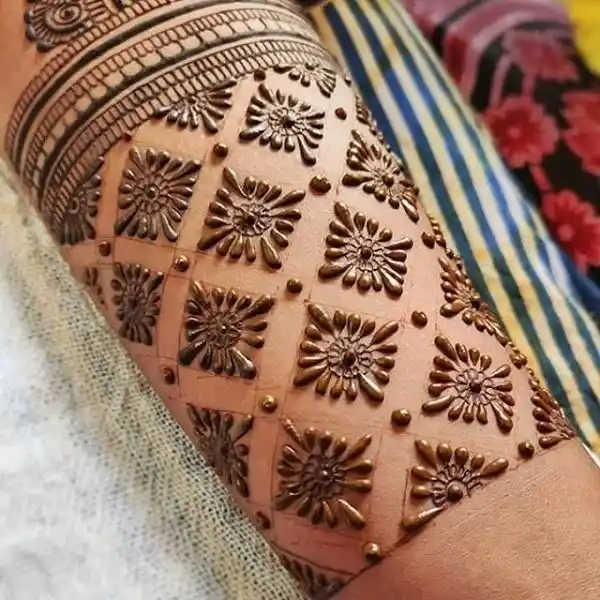Front Full Hand Mehndi Design