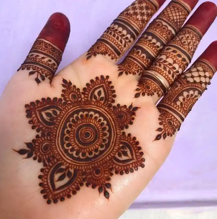 Front Full Hand Mehndi Design