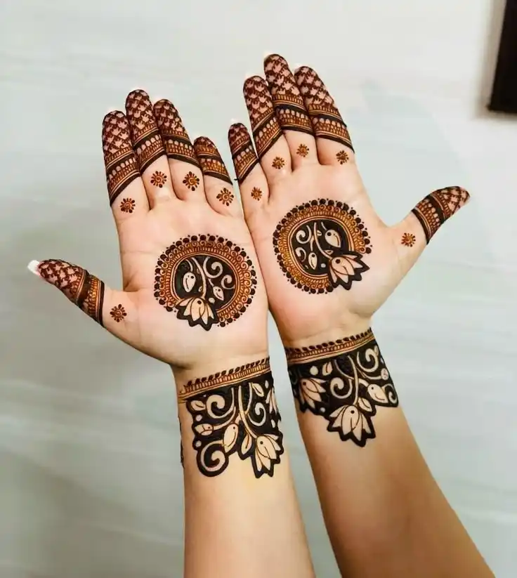 Front Full Hand Mehndi Design