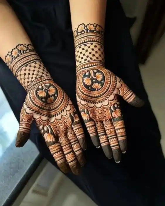 Front Full Hand Mehndi Design