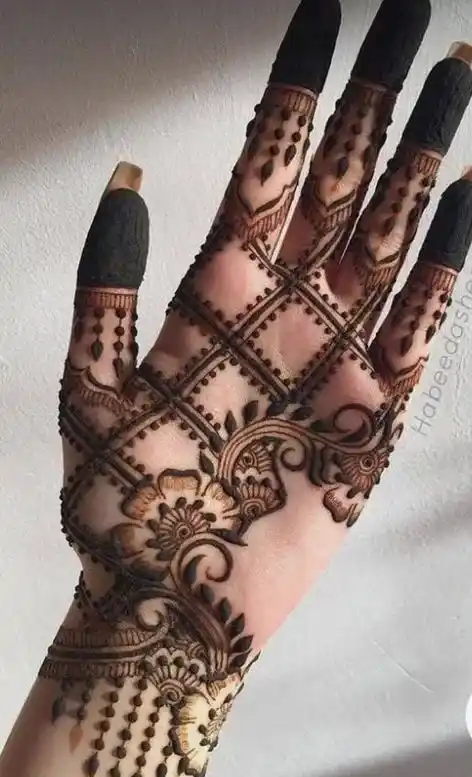 Front Full Hand Mehndi Design