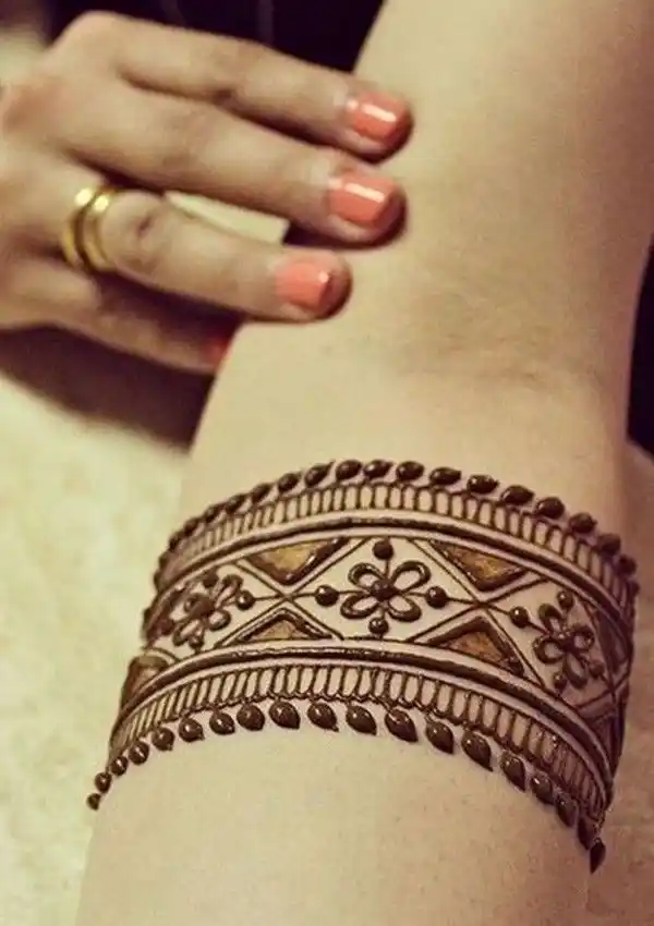Front Full Hand Mehndi Design