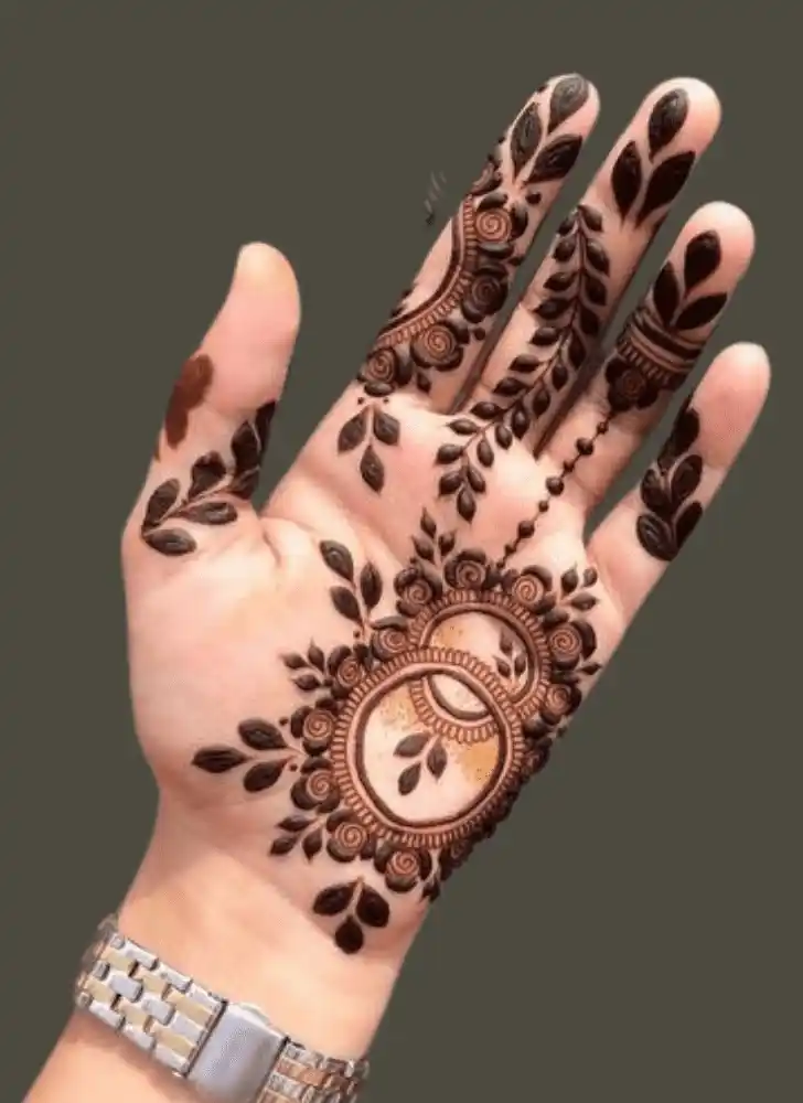 Front Full Hand Mehndi Design