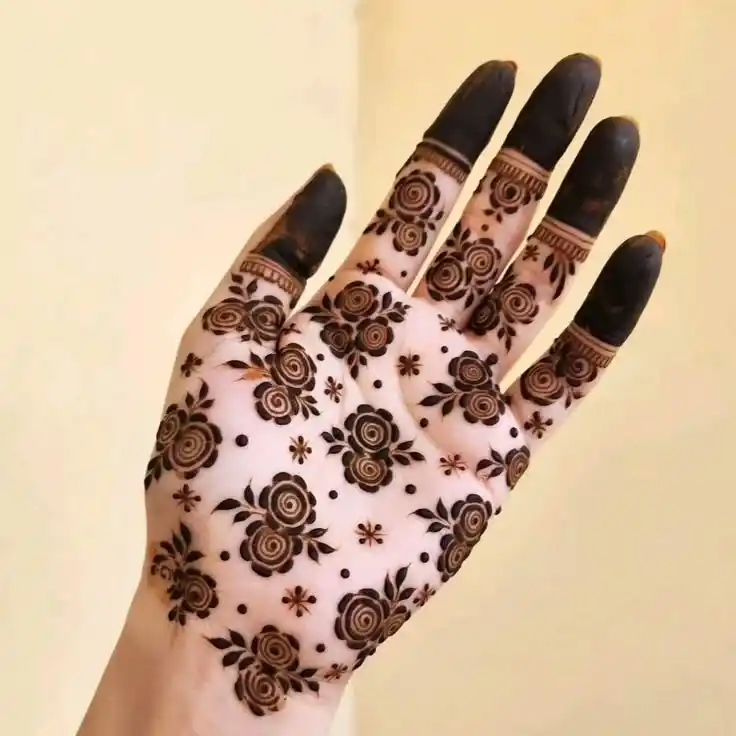 Front Full Hand Mehndi Design