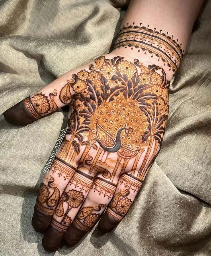 Front Full Hand Mehndi Design