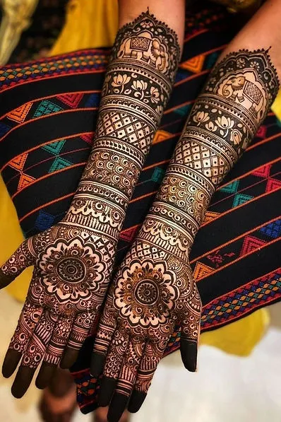 Front Hand Mehndi Design