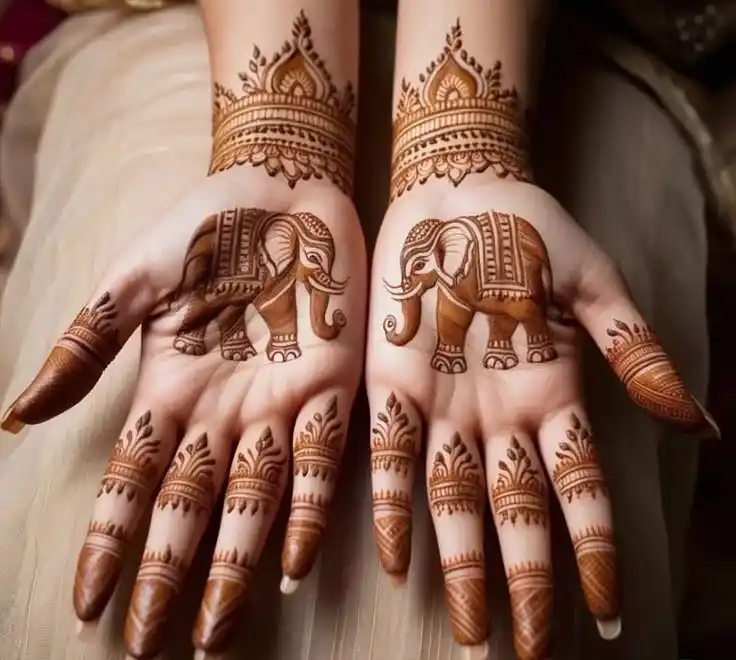 Front Hand Mehndi Design