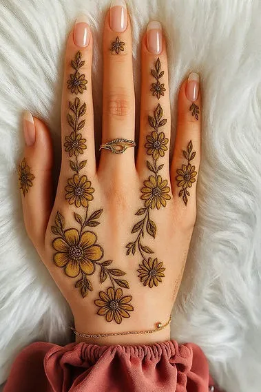 Front Hand Mehndi Design