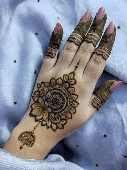 Front Hand Mehndi Design