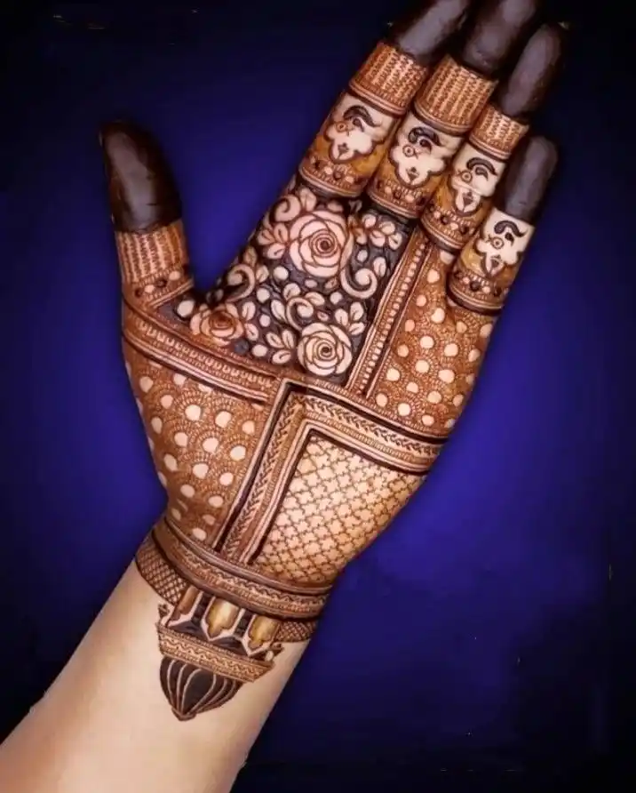 Front Hand Mehndi Design
