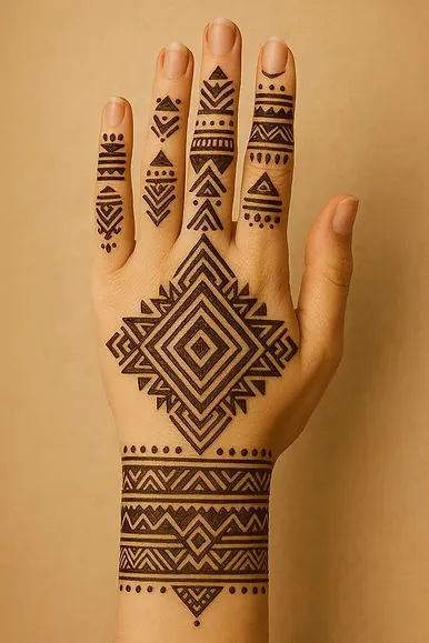 Front Hand Mehndi Design