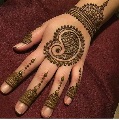 Front Hand Mehndi Design