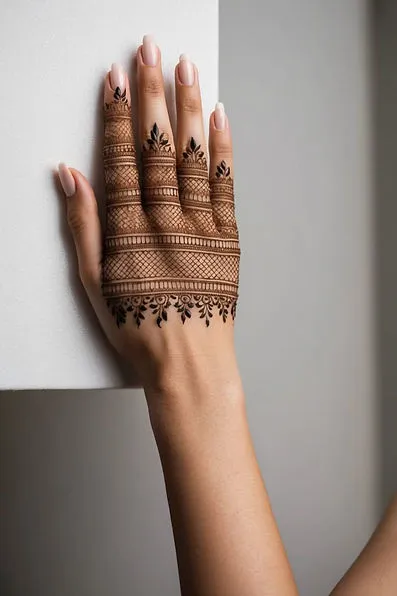 Front Hand Mehndi Design