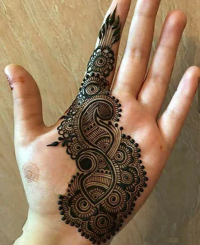Front Hand Mehndi Design