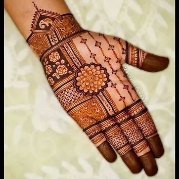 Front Hand Mehndi Design