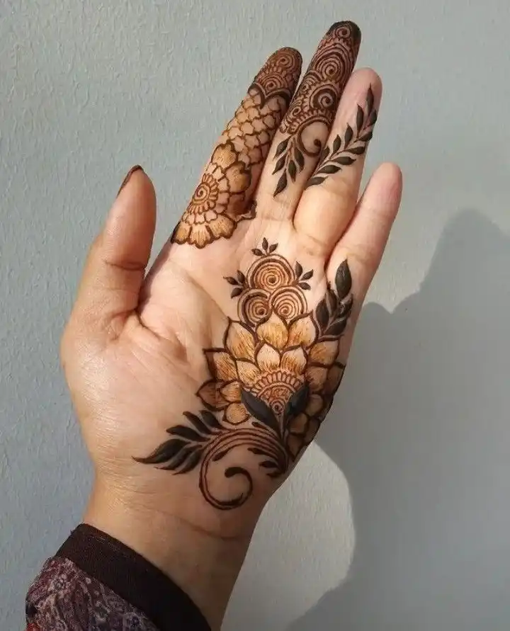 Front Hand Mehndi Design