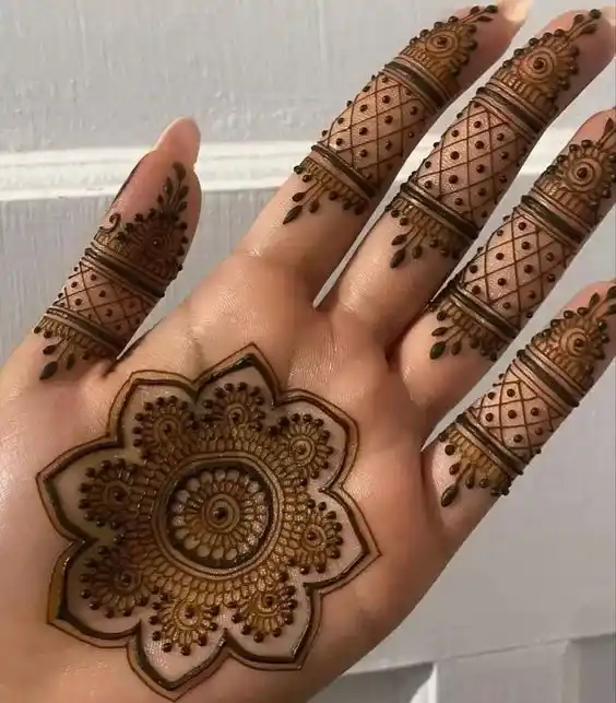 Front Hand Mehndi Design