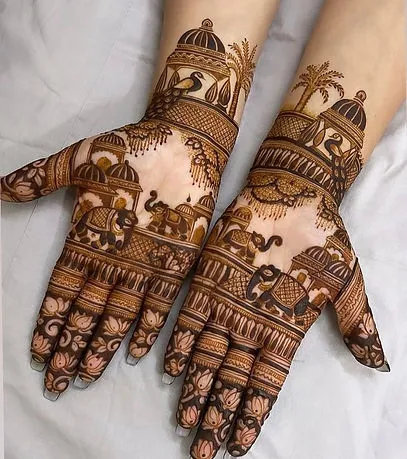 Front Hand Mehndi Design