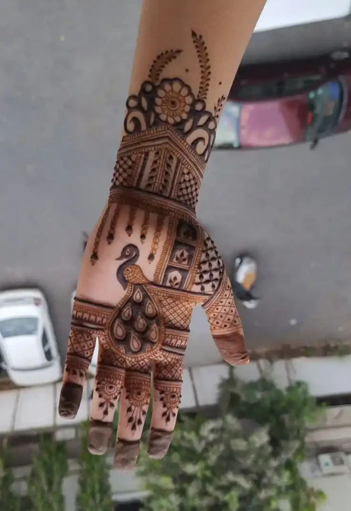 Front Hand Mehndi Design