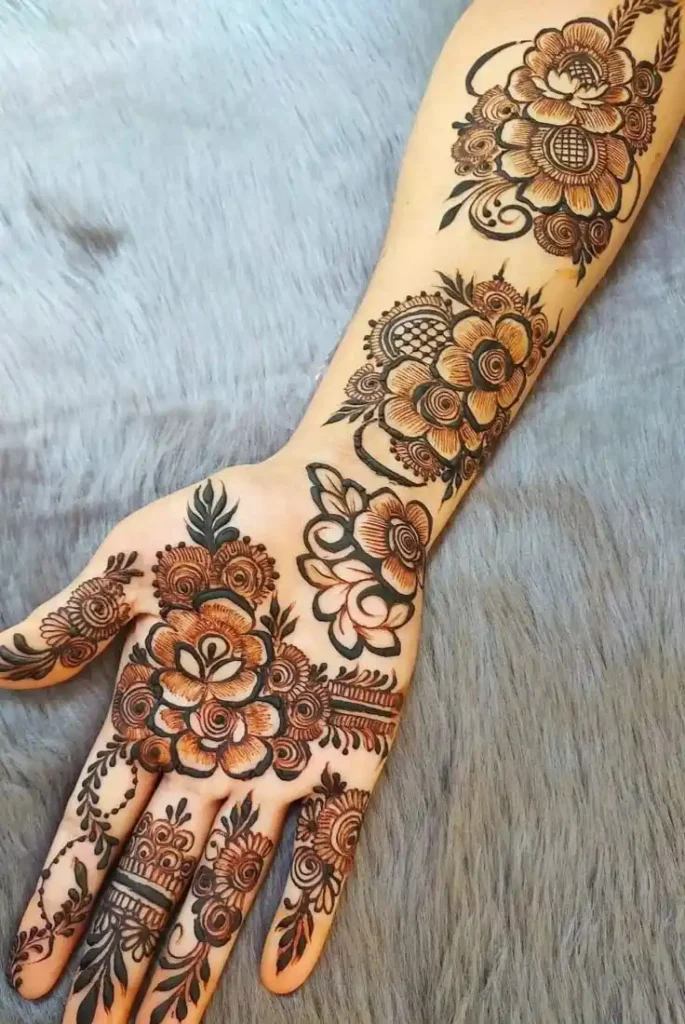 Front Hand Mehndi Design
