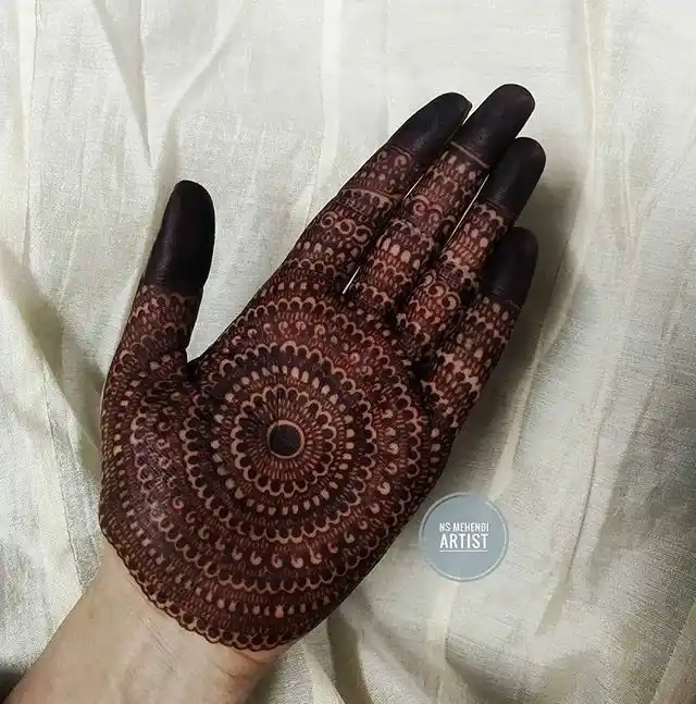 Front Hand Mehndi Design