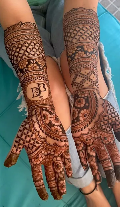 Front Hand Mehndi Design